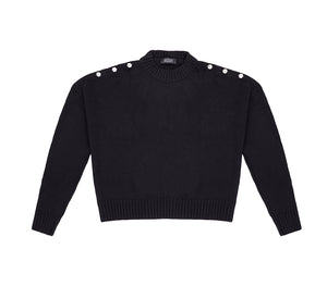 PULLOVER TOTAL BLACK 4018