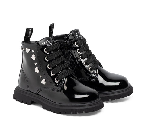 Cult ANFIBIO FIRST STEPS FAKE LEATHER GIRLS' SHOES - ANAYS BLACK CLJT761T484