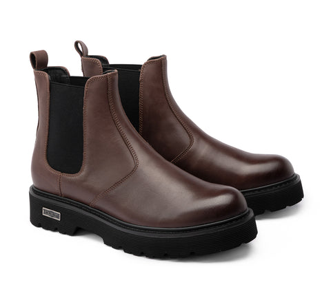 Cult MEN'S LEATHER SHOES - SLASH DARK BROWN CLM319302