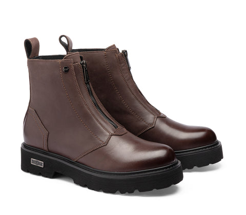 Cult MEN'S LEATHER SHOES - SLASH DARK BROWN CLM431301
