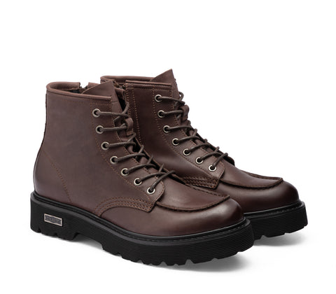 Cult MEN'S LEATHER SHOES - SLASH DARK BROWN CLM431603