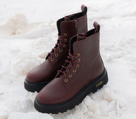 Cult WOMEN'S ANKLE BOOTS - SLASH BURGUNDY CLW303708