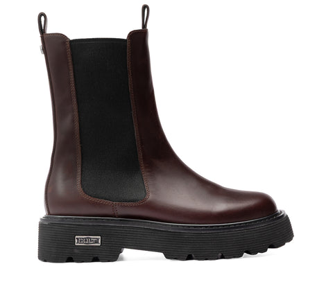 Cult Women's Leather Amphibious Boots - Brown Slash CLW326701
