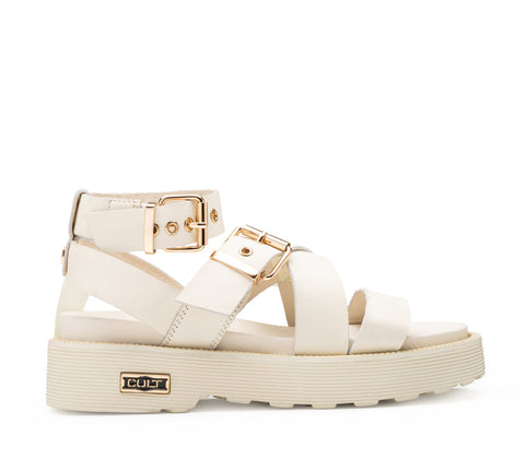 Cult Women's ZIGGY Sandals, Off-White, CLW344204