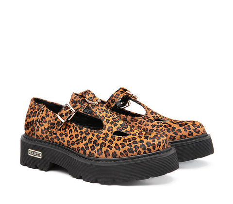 Cult OXFORD AND WOMEN'S SLASH ANIMAL-PRINT LOAFERS CLW421601