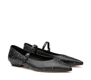 POP 4612 LOW W VEG.LEATHER BLACK