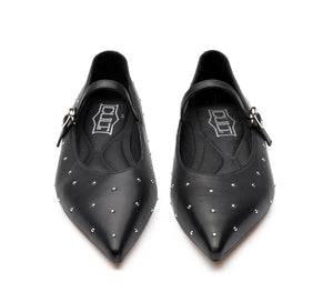 POP 4612 LOW W VEG.LEATHER BLACK