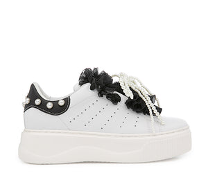 PERRY 4636 LOW W LEATHER WHITE/ROUC
