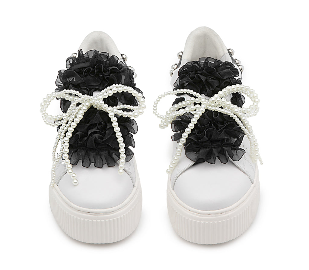PERRY 4636 LOW W LEATHER WHITE/ROUC