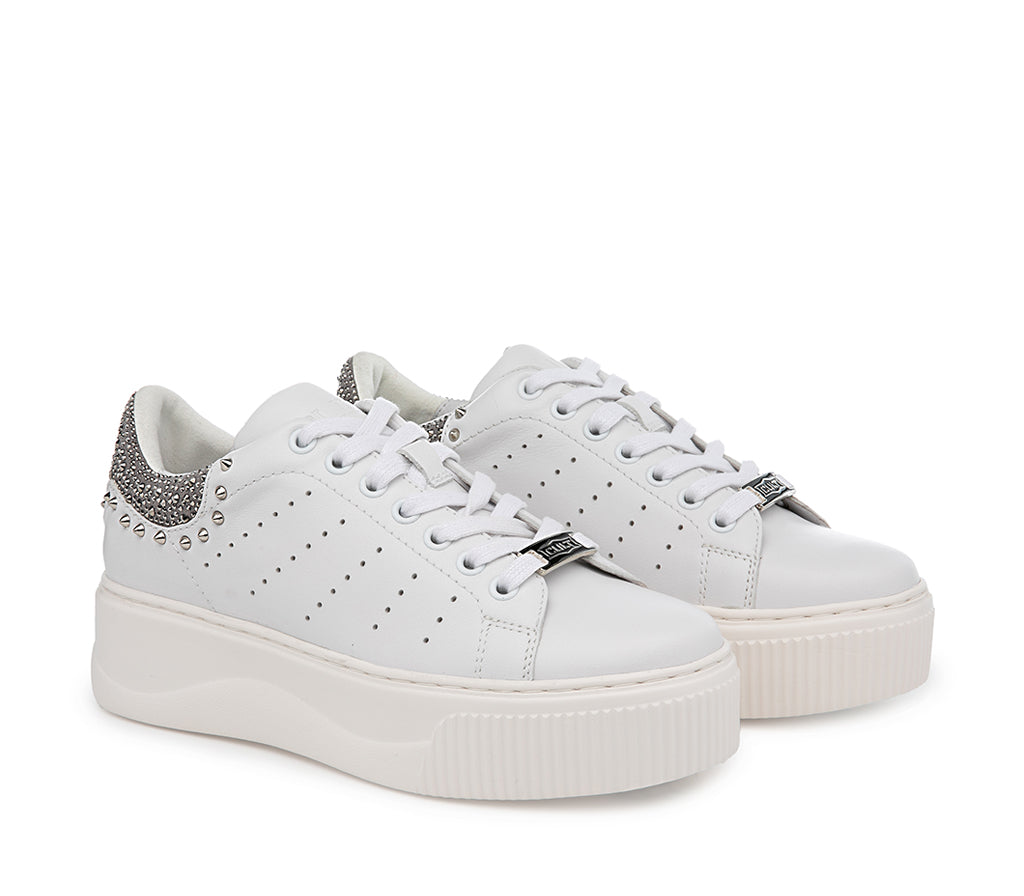 PERRY 4637 LOW W LEAT/STRASS WHITE/