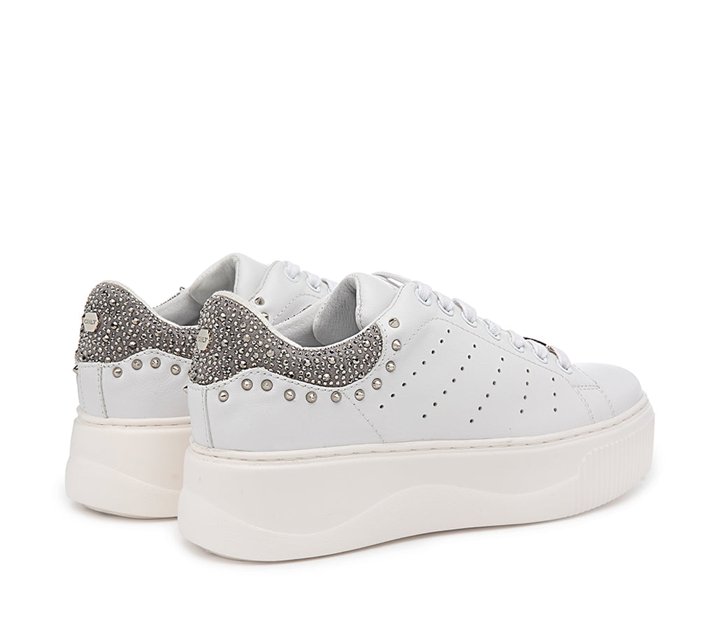 PERRY 4637 LOW W LEAT/STRASS WHITE/