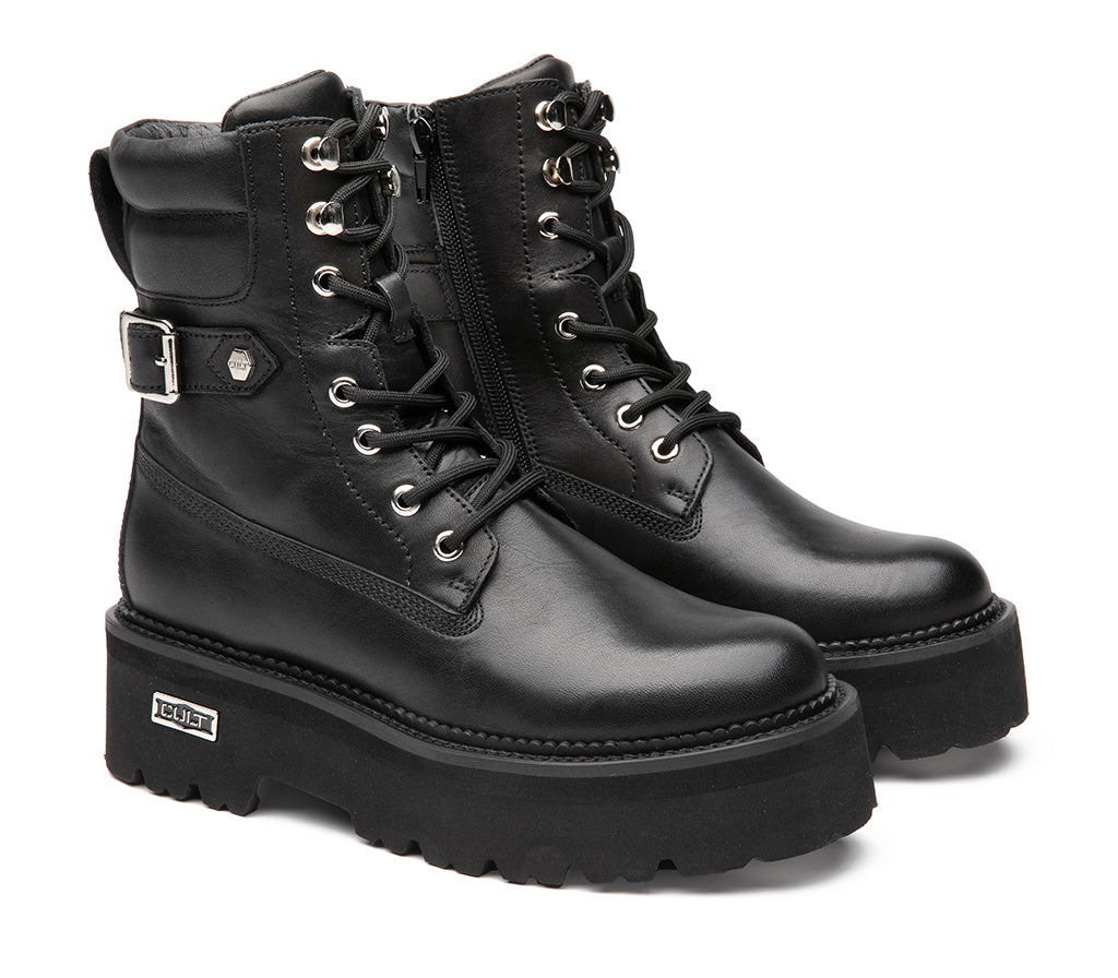ROCKY 4641 MID W LEATHER BLACK