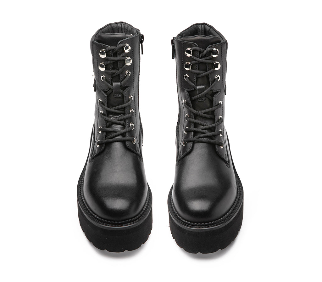 ROCKY 4641 MID W LEATHER BLACK