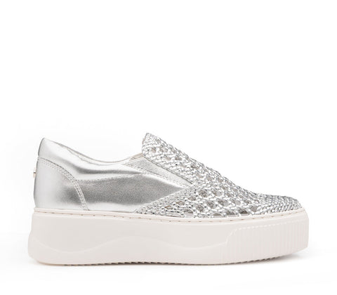 Cult Women's Sneakers Perry Laminated Silver CLW467701