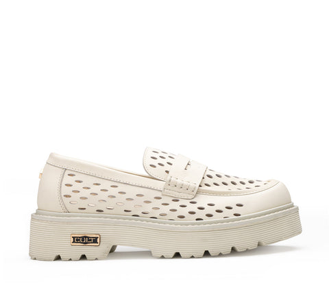 Cult Women's Loafers and Clogs SLASH OFF WHITE CLW469101
