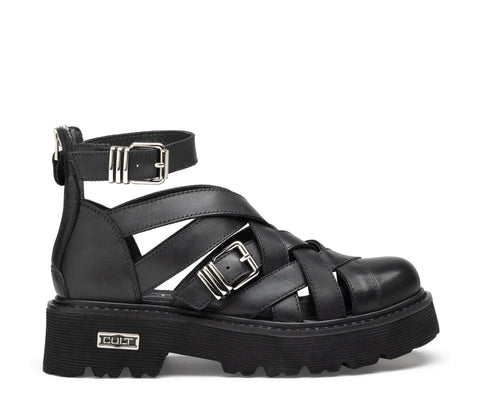 Cult Women's SLASH Black Amphibious Boots CLW469400