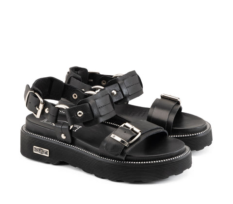 ZIGGY 4778 SANDAL W LEATHER BLACK