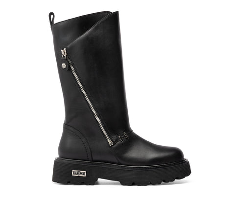Cult Women's Leather Amphibious Boots - Black Slash CLW482900