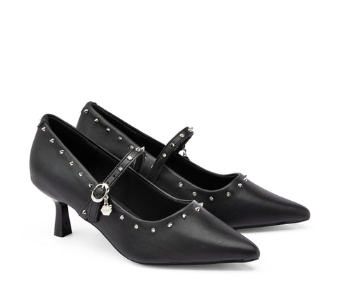Cult Women's Faux Leather Pumps - REBEL BLACK CLW485302
