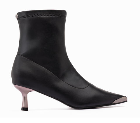 Cult Women's Faux Leather Ankle Boots - REBEL BLACK CLW485600