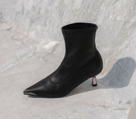 Cult Women's Faux Leather Ankle Boots - REBEL BLACK CLW485600