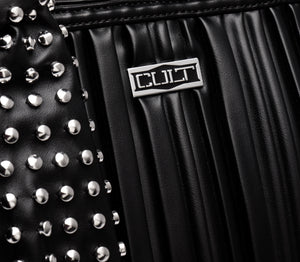 Borsa da Donna in Ecopelle Nera con Morbide Pieghe