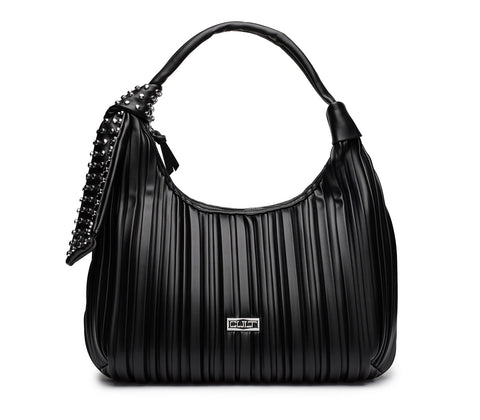 Borsa a Spalla da Donna in Ecopelle Nera