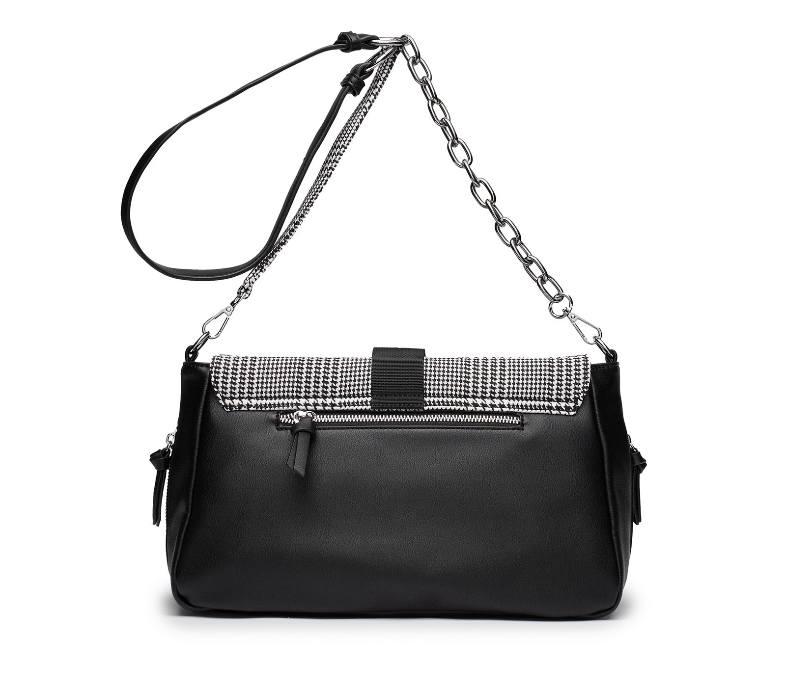 Borsa a Tracolla Pied de Poule da Donna