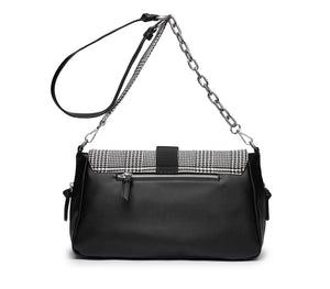 Borsa a Tracolla Pied de Poule da Donna