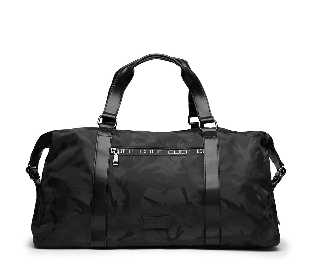 Borsa Sportiva in Nylon e Finiture Similpelle