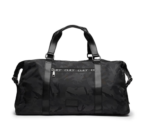 Borsa Sportiva in Nylon e Finiture Similpelle