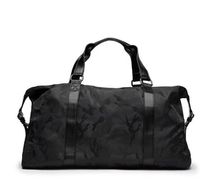 Borsa Sportiva in Nylon e Finiture Similpelle