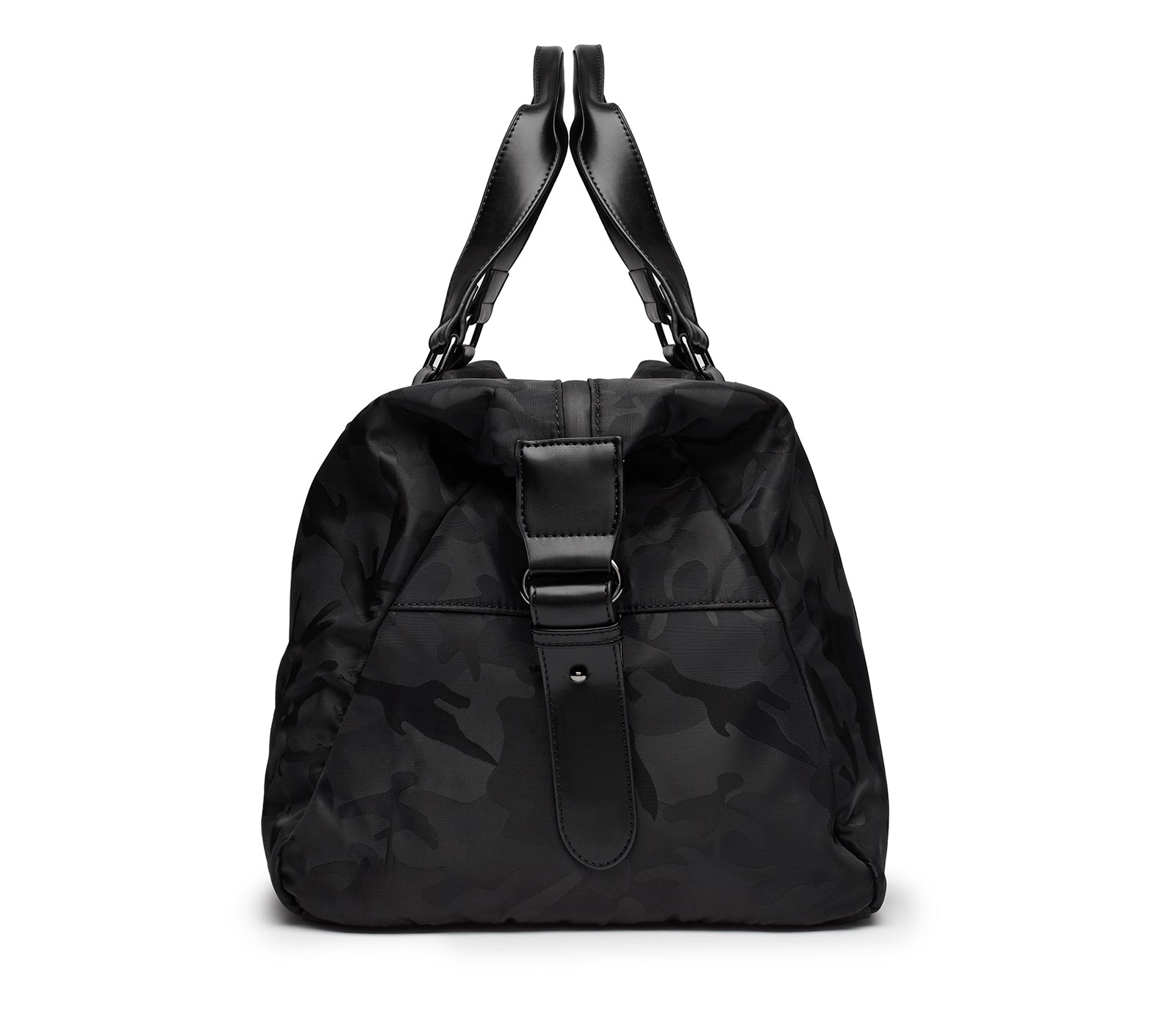 Borsa Sportiva in Nylon e Finiture Similpelle