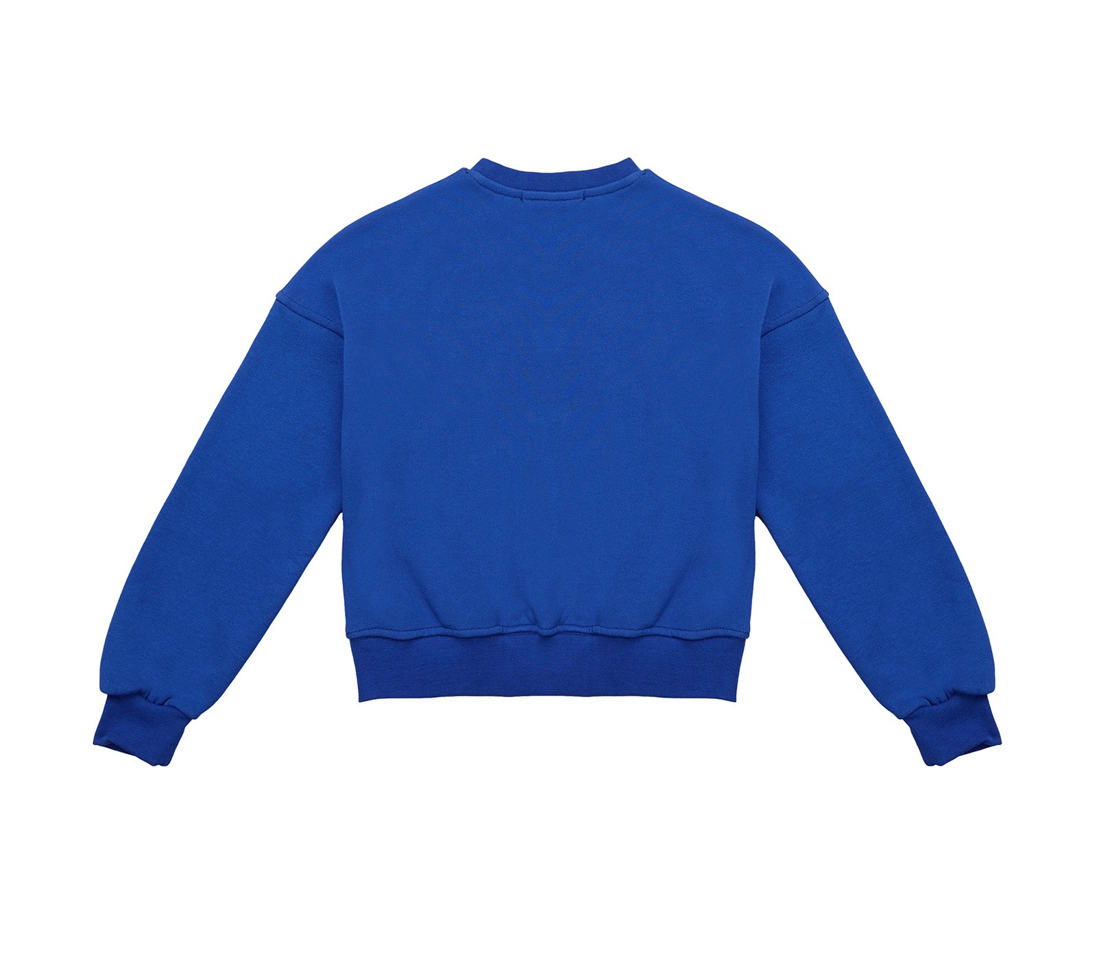 Felpa Kids Electric Blu con Logo e Maxi Catena a Collana 