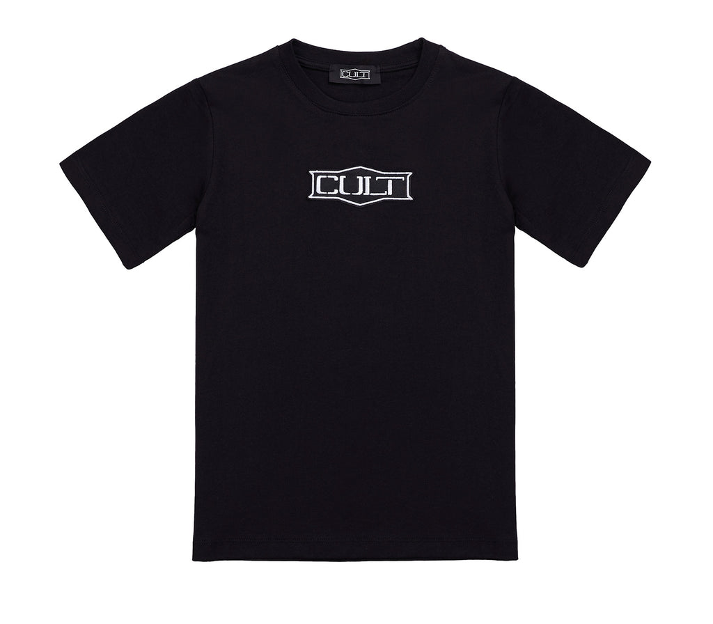 T-shirt Nera Kids in Cotone