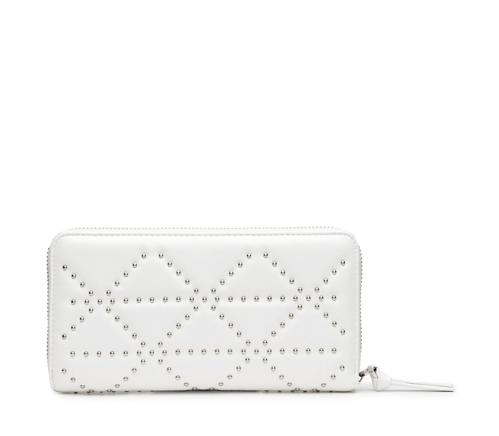 Portafoglio da Donna bianco con Mini Borchie 