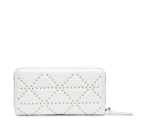 Portafoglio da Donna bianco con Mini Borchie 