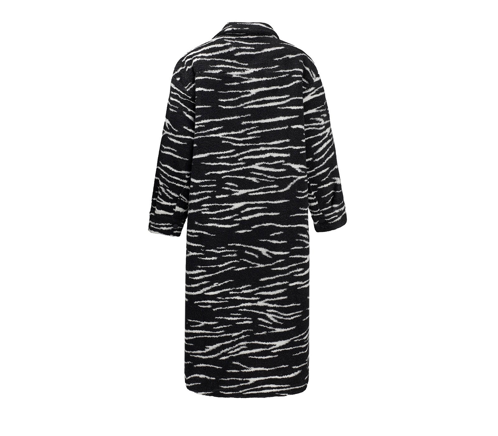 Cappotto da Donna Oversize in Misto Lana Fantasia Animalier