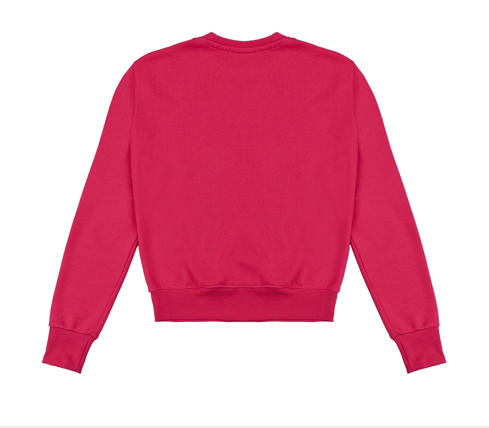 Felpa da Donna Fuxia con Logo Stampato