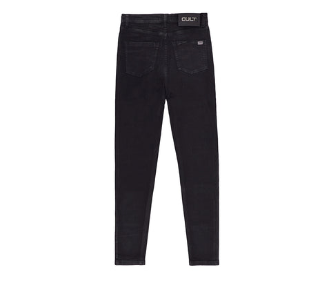 Women's Black Stretchy High Waist Jeans