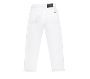 Jeans da Donna a Vita Alta Bianco