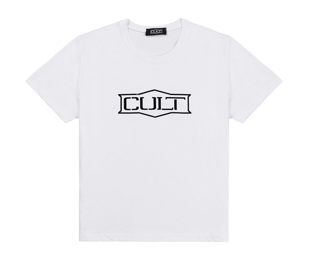 T-shirt da Donna Bianca in Cotone con Logo sul Davanti