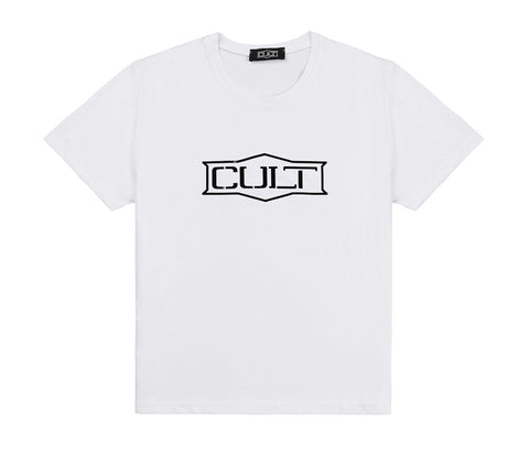 T-shirt da Donna Bianca in Cotone con Logo sul Davanti