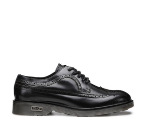 Scarpe Stringate Eleganti da Uomo in Pelle Nera