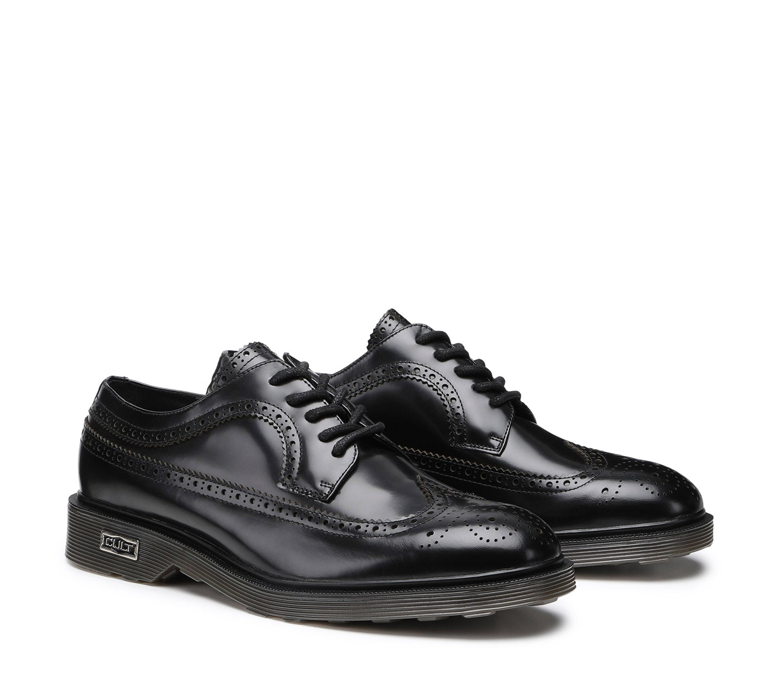Scarpe Stringate Eleganti da Uomo in Pelle Nera