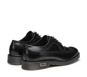 Scarpe Stringate Eleganti da Uomo in Pelle Nera