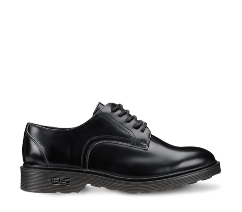 Scarpe Stringate da Uomo in Vitello Spazzolato