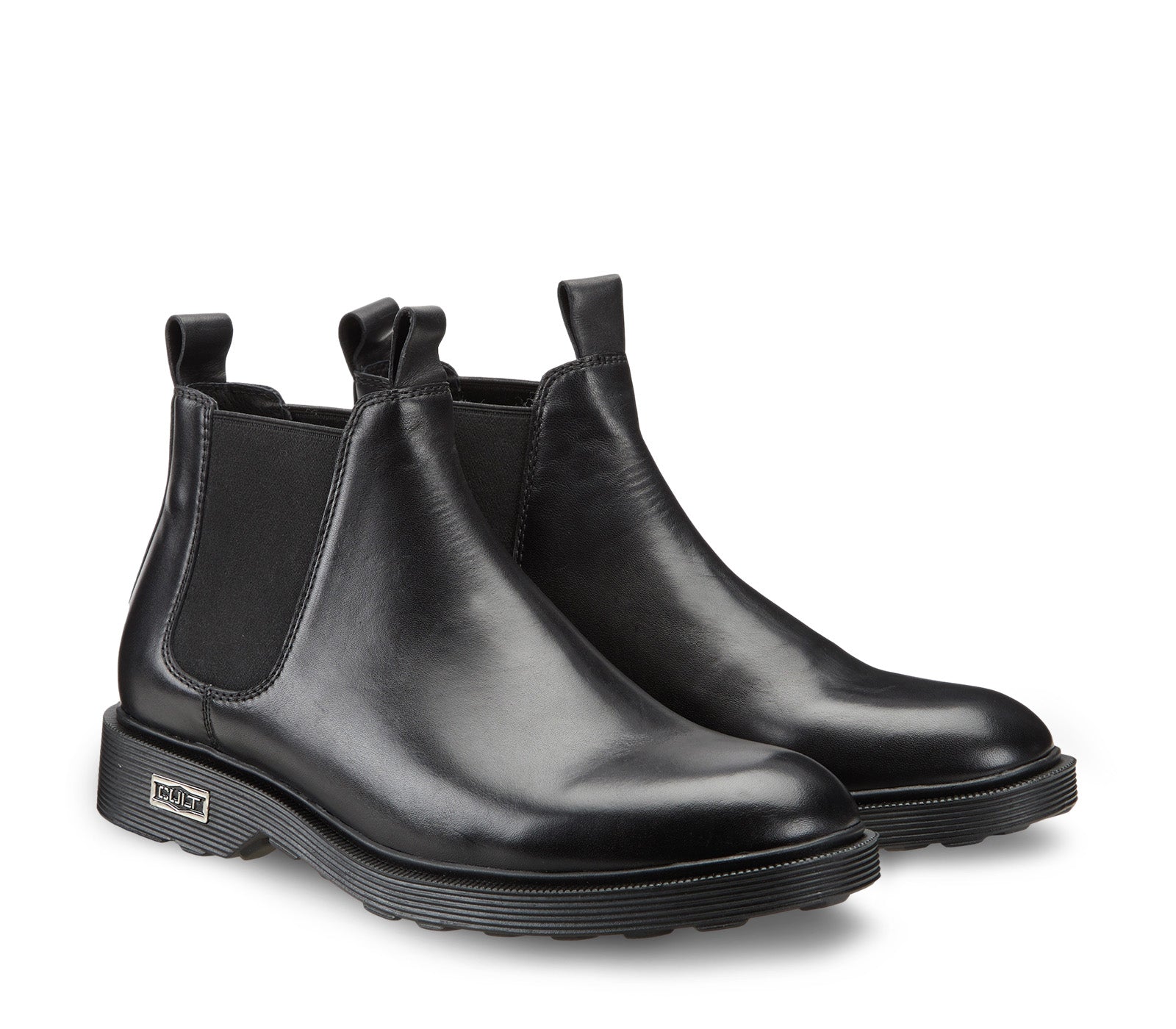 Anfibi Beatle da Uomo in Pelle Nera
