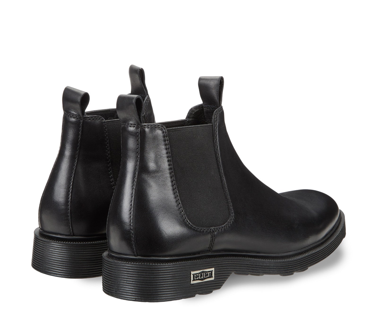 Anfibi Beatle da Uomo in Pelle Nera
