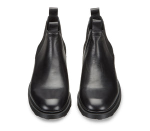 Anfibi Beatle da Uomo in Pelle Nera